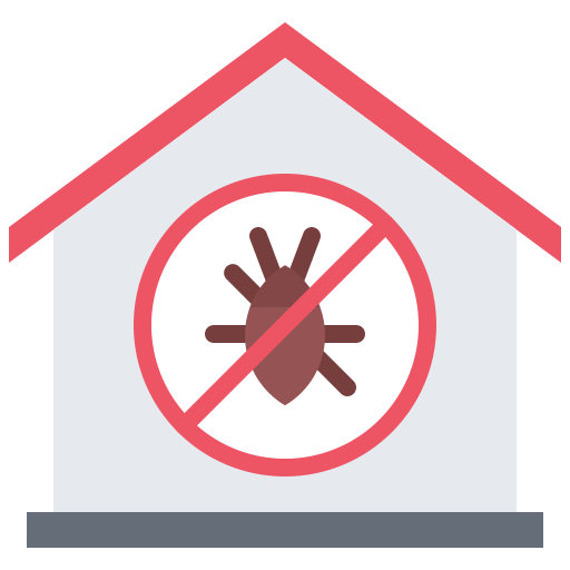 icon depicting fire ant detection and eradication from residential homes