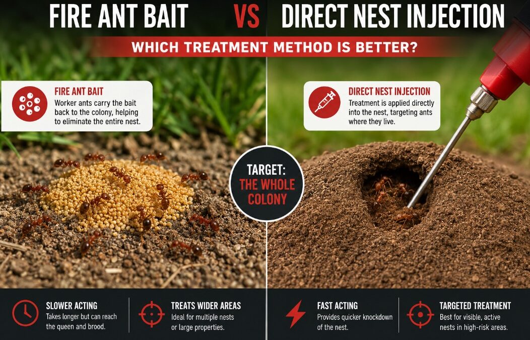 Fire Ant Bait vs Direct Nest Injection: Which Treatment Method Is Better?